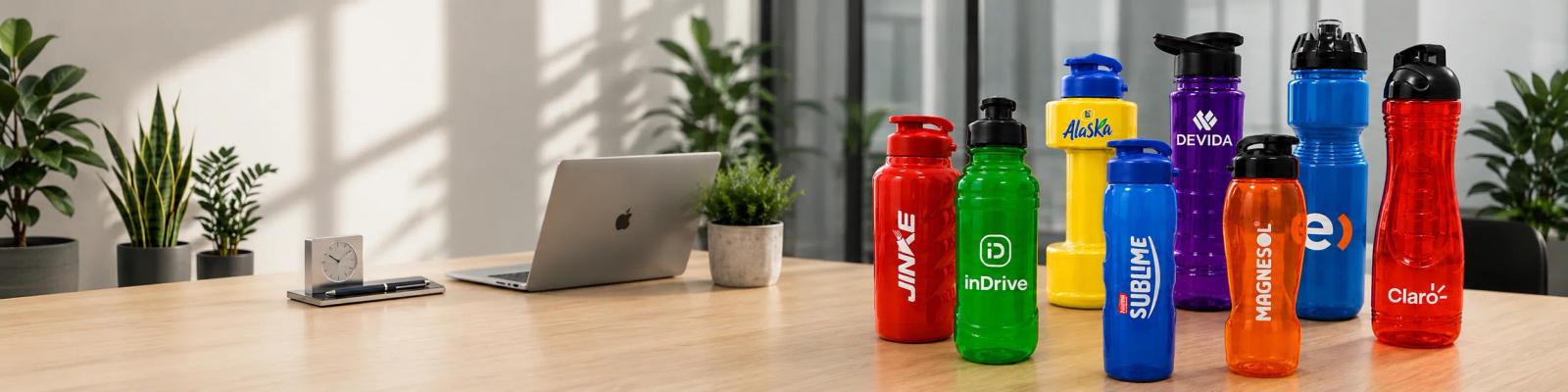 Tomatodos de colores personalizados con logos de distintas marcas